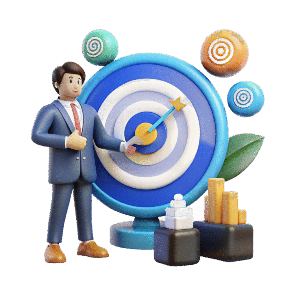 vecteezy achieving business goals strategy target and growth 56409770